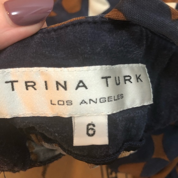 Trina Turk Silk Maxi Dress Size 6 - Picture 4 of 8